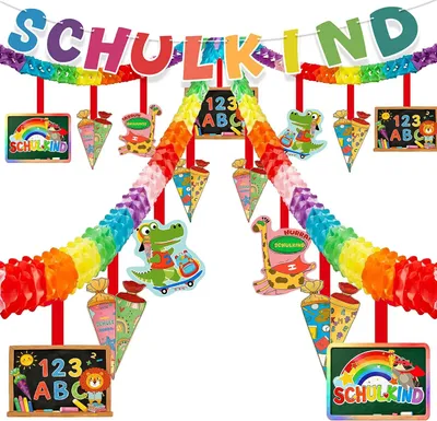 Imagen del producto de Guirnalda de colores, 5 metros, para niños, decoración para fiestas