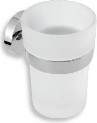 Zdjęcie produktu dla Novaservis Metalia 11 - Uchwyt na szczoteczkę i pastę do zębów, szkło/chrom 0106,0