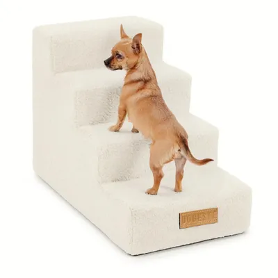 Image de Dogeste escalier pour chien et chat, 4 marches, 45 cm, antidérapant