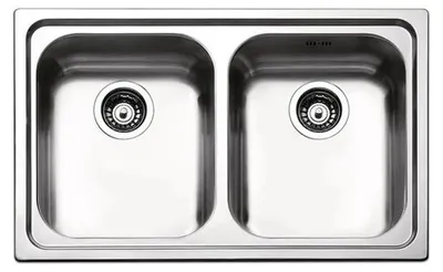 Produktbild von Apell Venezia VE792IBC Einbauspüle 2 Becken Edelstahl 79x50 cm