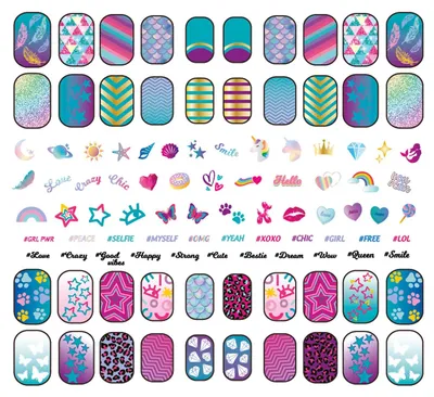 Produktbild von Clementoni Crazy Chic Fluoreszierende Nägel, Kreativspielzeug für Kinder ab 6 Jahren, farbenfrohes Maniküre-Set
