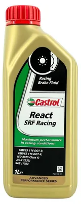 Produktbild von Castrol React SRF Racing, DOT 4, 1000 ml, Gelb, 320 °C, 1,066 kg/l