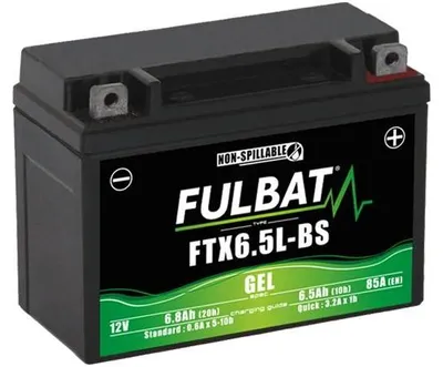Obrázok produktu pre FULBAT FTX6.5L-BS 12V 6,5Ah 85A 139x66x102mm P+ GEL bezúdržbová motobatéria
