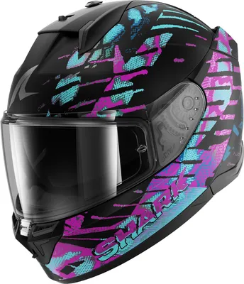 Image de Casque Shark D-Skwal 3 Reptaia, noir mat/violet, M (57/58)