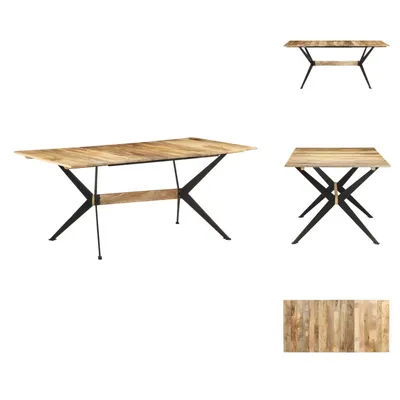 Produktbild von vidaXL Esstisch 180x90x76 cm Mango Massivholz - Esstische