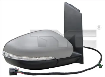 Produktbild von TYC 337-0180 Außenspiegel Seitenspiegel Links für VW TOURAN (1T1, 1T2) Asphärisch Beheizt Grundiert