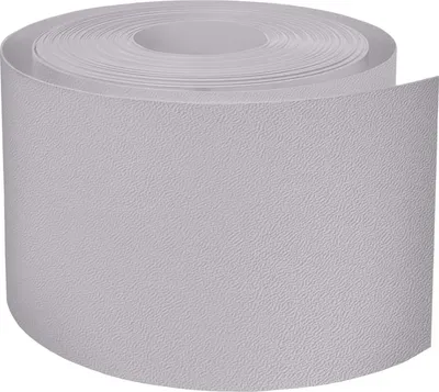 Produktbild von FORTENA Polypropylen Zaun Sichtschutzstreifen – 26 m lang, 19 cm hoch, Sichtschutzband mit Form Orange Skin - in DREI Farben, optimaler Sichtschutz für Ihren Zaun RAL 7040 (Hellgrau)