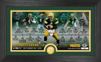 Image de Brett Favre Green Bay Packers Timeline Coin Panorama Bild