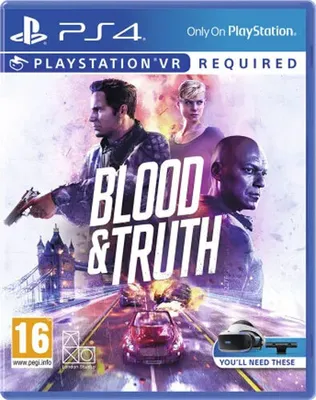 Produktbild von Sony Interactive Entertainment Blood & Truth, PlayStation 4, M (Reif), Virtual Reality (VR)-Headset erforderlich