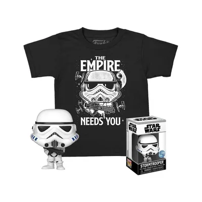 Obrázek produktu pro Star Wars Pocket POP! & Tee Vinylová figurka a tričko Stormtrooper (KD) Velikost L