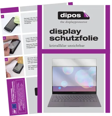 Produktbild von 1x Schutzfolie für Samsung Galaxy Book S klar Displayschutzfolie Folie Display Schutz dipos
