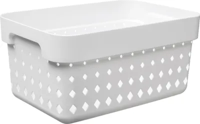 Obrázok produktu pre plastový tímový úložný kôš SEOUL BASKET S, biely