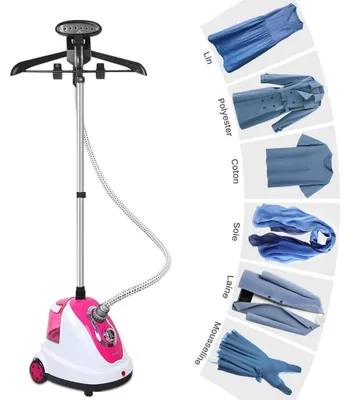 Image de Vaporisateur de vêtements - Centrale vapeur verticale - Réservoir de 1,7 litre - 1700 W - 30 g/min de vapeur - Tige télescopique - Plus de 5 niveaux de température - Rose