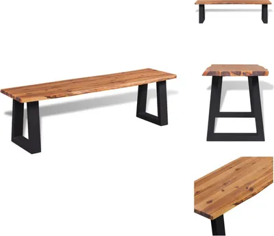 Produktbild von vidaXL Sitzbank Akazienholz Massiv 145 cm -  Truhen- & Flurbänke