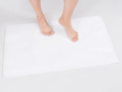 Imagen del producto de Alfombrilla de baño de algodón 100%, antideslizante, de 51 x 86 cm