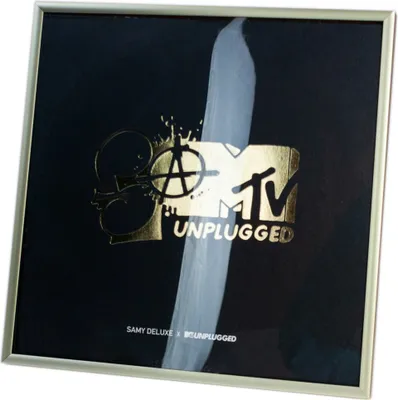 Produktbild von Schallplatten Bilderrahmen Gold / Vinyl 12" Wand Bilderrahmen