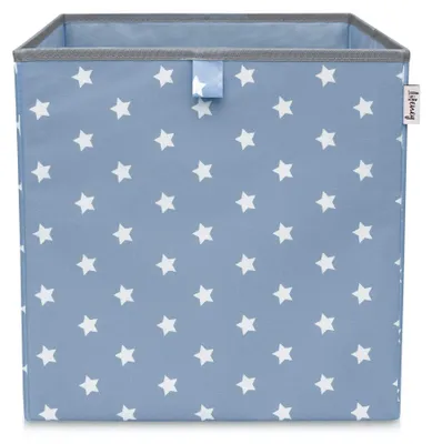 Produktbild von Lifeney Aufbewahrungsbox Kinder Würfel I Niedliche Spielkisten I Aufbewahrungskorb für Kinderzimmer I Kinder Aufbewahrungskiste I Bunte Spielzeugboxen (Türkis Stern)
