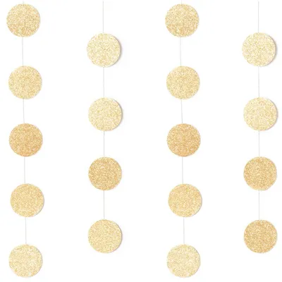 Produktbild von Girlande Gold glitzer 2m