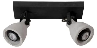 Produktbild von Lucide LED-Spot Grau aus Beton/Metall, L.29x10cm, GU10, dimmbar, dreh- & kippbar