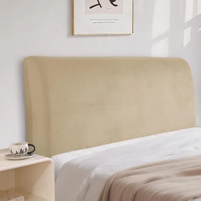 Obrázek produktu pro Měkký potah na čelo postele, prachotěsný a pratelný (150 cm, barva: béžová)