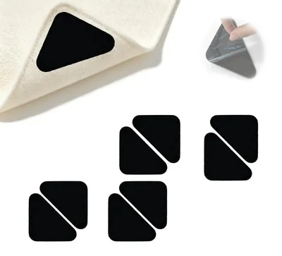 Antislipmatte für Teppich 8 Stück waschbare Pads