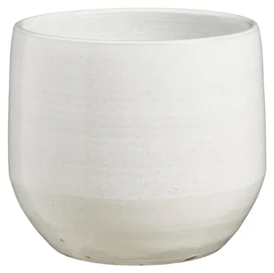 Produktbild von Mica Decorations Blumentopf / Blumentopf Venedig - Elfenbeinweis - Terrakotta - D32 x H27 cm