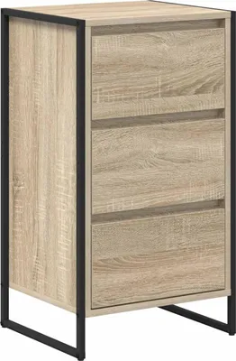Image de vidaXL Sideboard avec tiroirs Sonoma 42 x 36 x 75,5 cm Bois composite