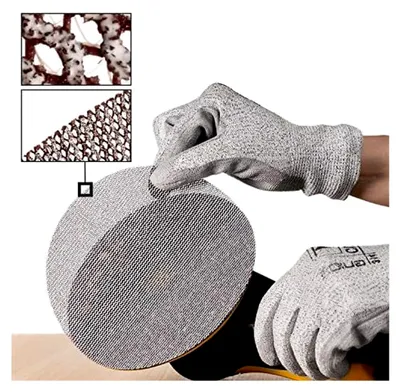 Produktbild von Schleifscheiben Abranet Netz 125 mm Korn P80, 10 Stück mit Klettverschluss