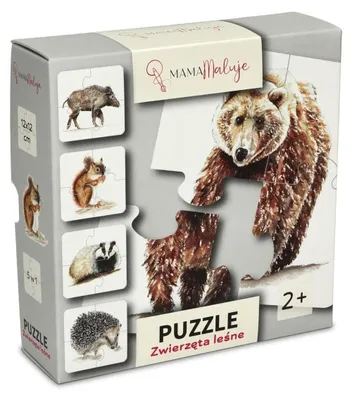 Zdjęcie produktu dla Puzzle Zwierzęta leśne 4 elementowe dla dzieci