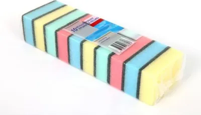 Produktbild von Mehrfarbige Schwamm-Scheuermittel für Küche, Badezimmer und robuste Reinigung