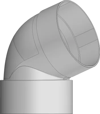 Produktbild von Dachrinne Halbrund 60mm Einzelteile | Rohrbogen Bogen 68° Weiss | Kunststoff PVC Fallrohr DN60 | Gartenhaus Carport Terasse
