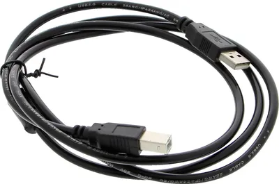 Produktbild von USB-A Kabel auf USB-B - 150cm, schwarz