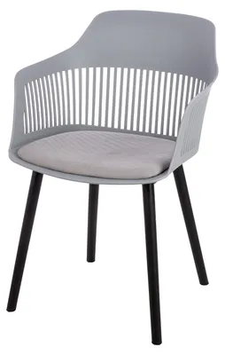 Obrázok produktu pre Stolička Gilde, plast, textil, sivá, balenie 2 ks, dĺžka 46 cm, šírka 57 cm, výška 81 cm, kód: 56219, EAN: 4063387562192