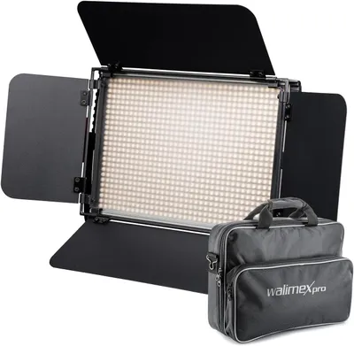 Productafbeelding van Dimbare LED-paneellamp - Videolamp - Fotolamp - Studiolicht - Streamlicht - Bi-Color Met Batterijsleuven