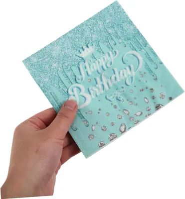 Produktbild von 41-teiliges Set für Geburtstagstischdekorationen mit glitzernden Desserttellern, Partygeschenken und Essgeschirr