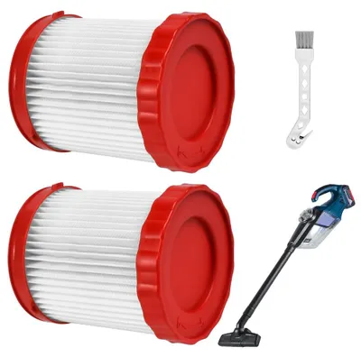 Staubsauger-Ersatzfilter, rot, 2 Stück