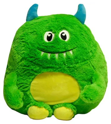 Produktbild von Monster Kuschelkissen 35 x 40 cm Grün Kinder Dekokissen Zierkissen Autokissen