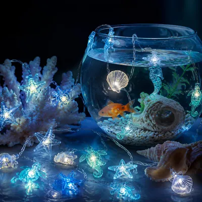LED-Lichterkette 3m, 30 LEDs, maritim, batteriebetrieben