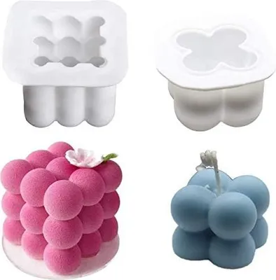 Produktbild von 3D Patisserie Form, Silikonform, 3D Würfelförmige Form zum Basteln, Silikon Kuchenform, Silikon Kerzenform, 3D Silikon Kuchenform