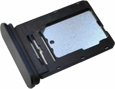 Produktbild von Simkartenhalter passend für Sony Xperia 1 IV (XQCT54), Nano-SIM + micro-SD, Serviceware, Schwarz