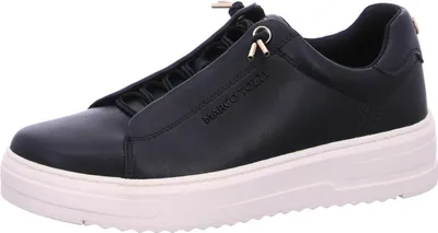 Produktbild von MARCO TOZZI Damen Sneaker Schlupfschuh mit Gummizug und Plateau Sohle 2-23724-44, Größe:39 EU, Farbe:Schwarz