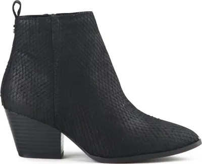 Produktbild von Buffalo Milana - Ankle-Boot - Snake - Schwarz Kalbsleder Größe: 36 Normal