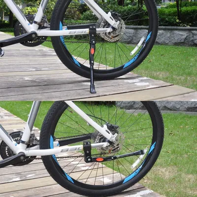 Imagen del producto de Soporte para bicicletas plegable, ajustable, antideslizante, para bicicletas de montaña y de carretera