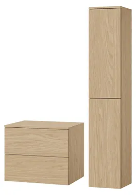 Produktbild von Badezimmerset 2-Teilig: Unterschrank + Hochschrank Color Frühlings-Eiche (2S 60 + 2D 160)