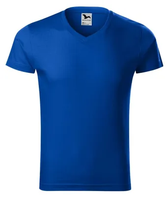 Image de Malfini - T-shirt pour homme, col en V, coupe étroite PP11508 (L) (marine)