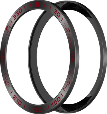 Produktbild von INF Garmin Quatix 8 Edelstahl Lünette: Schutz, Stil & Präzision - 2 Stück Schwarz Rot 51 MM