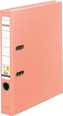 Produktbild von Falken 25x PP-Color-Ordner A4, Rücken 50mm, mit Einsteckschild, Lachs, 23001088F