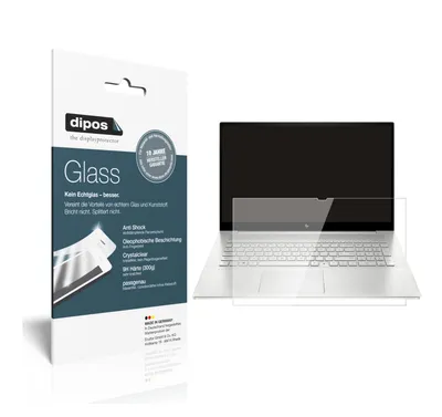 Produktbild von 2x Schutzfolie für HP Envy 17-CG1567NG - Anti-Shock 9H Folie dipos Glass Kunststoffglas