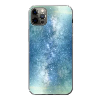 Produktbild von MuchoWow® Handyhülle Schutzhülle Hülle für iPhone 13 Pro Max Sterne - Himmel - Blau - Jungen - Mädchen - Kinder Silikon Softcase Handy Hülle - Mobiltelefon