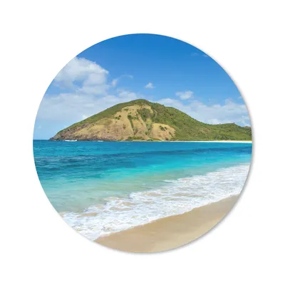 Produktbild von MuchoWow® Mauspad Mousepad Meer - Tropen - Strand - Pflanzen 20x20 cm - Mousepads - Maus Mat - Pad - Mausunterlage - Schreibtischmatte